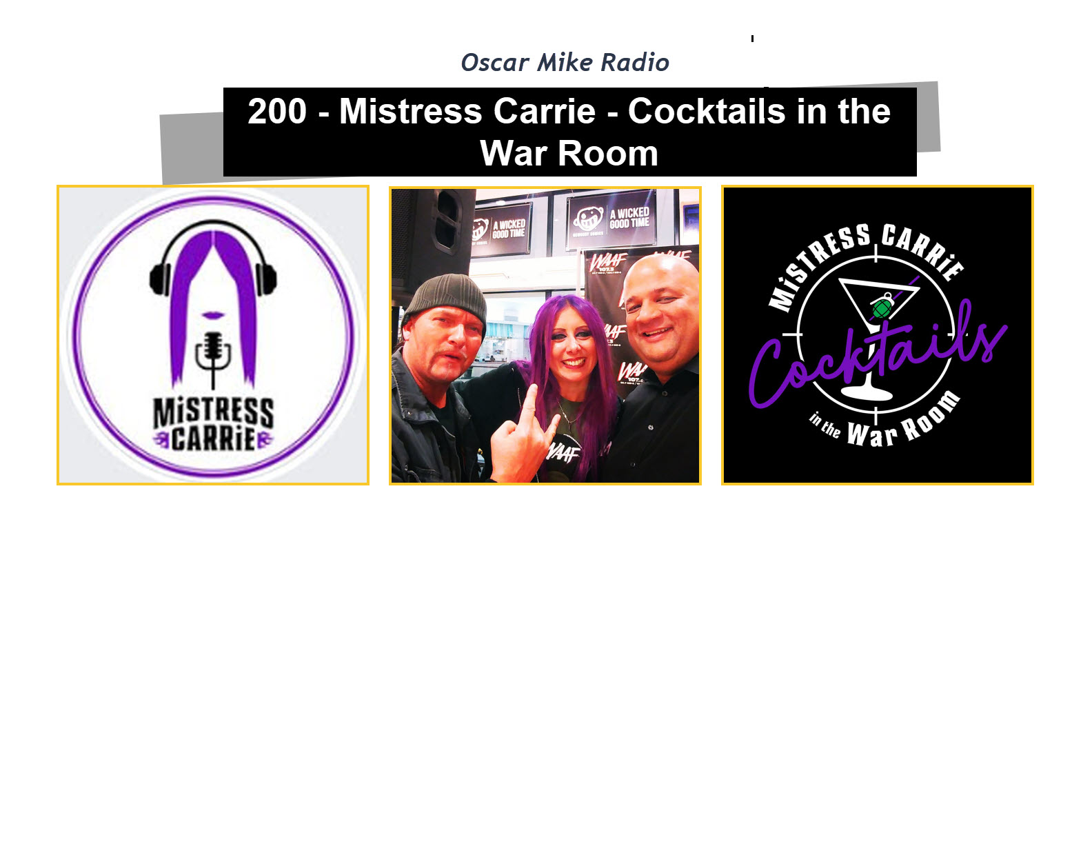 200 – Mistress Carrie – Cocktails in the War Room