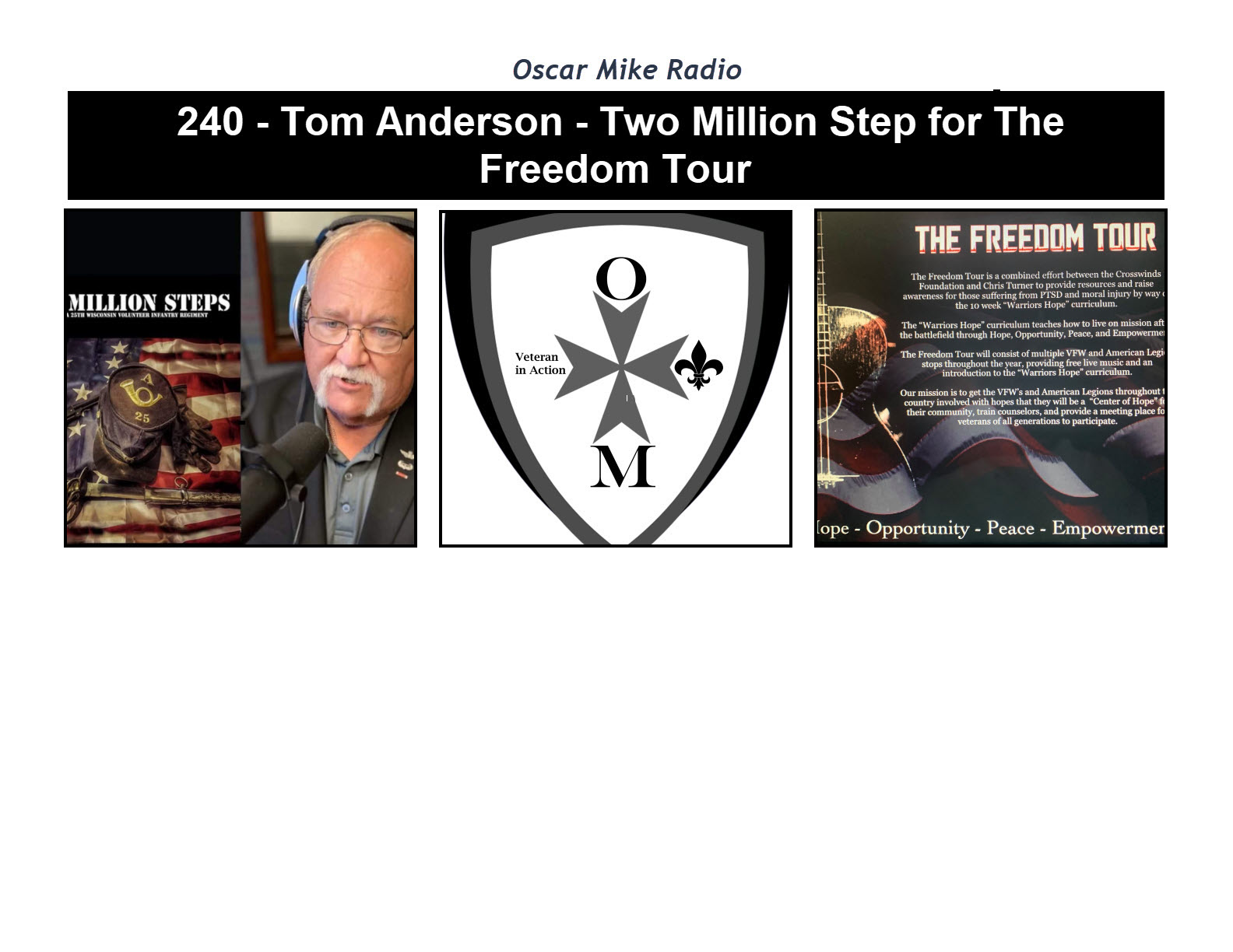 240 – Tommy Anderson – Two Million Steps for The Freedom Tour