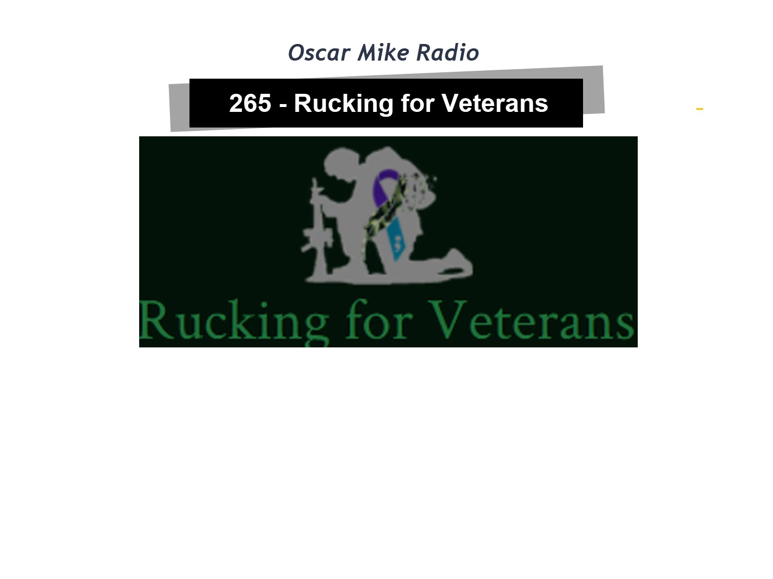 265 – Rucking for Veterans
