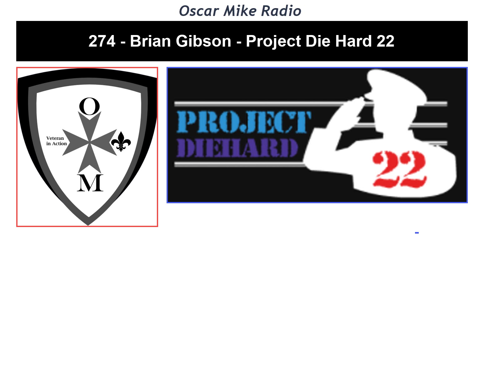 274 -Brian Gibson – Project DieHard 22