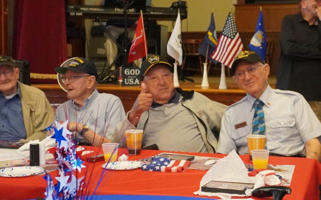 World War II Veterans at Christ Church, Swansea, MA Veterans Breakfast